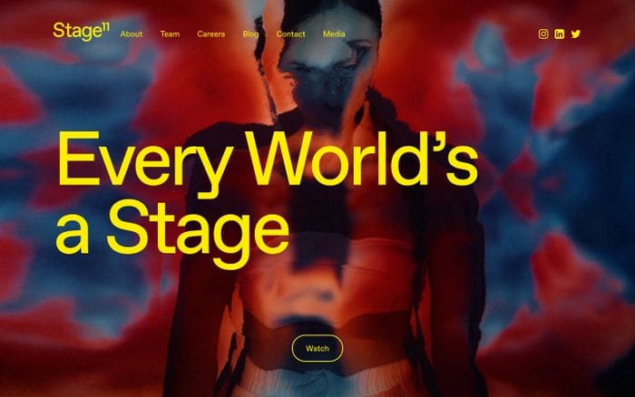 Stage11 website preview