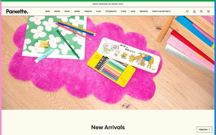 Parkette website preview