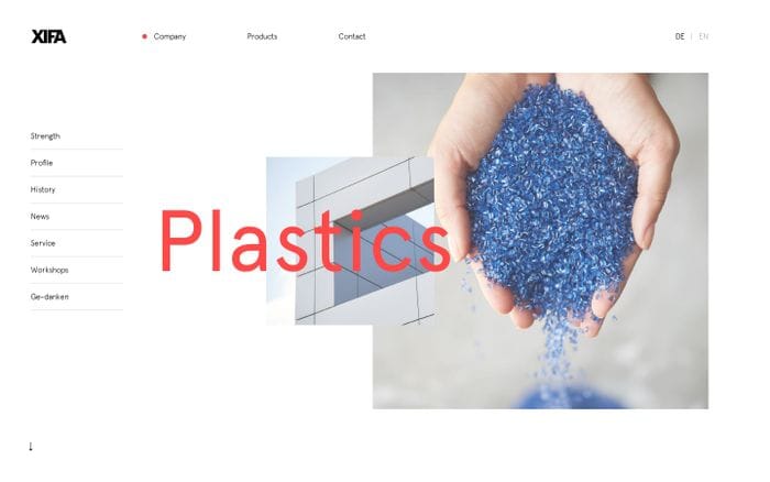 XIFA — Distributor of plastics of known manufacturers website preview