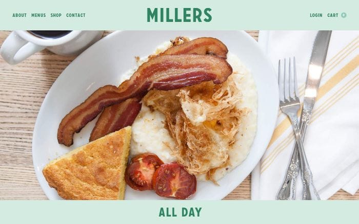 Millers All Day | Millers All Day | Charleston, SC | King Street website preview