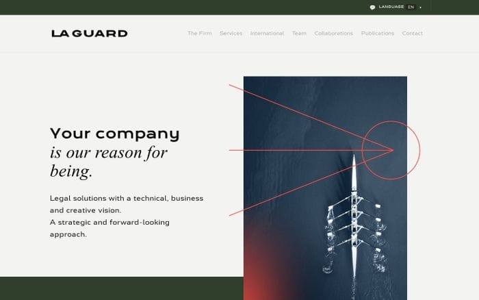 Legal solutions with a technical, business and creative vision website preview