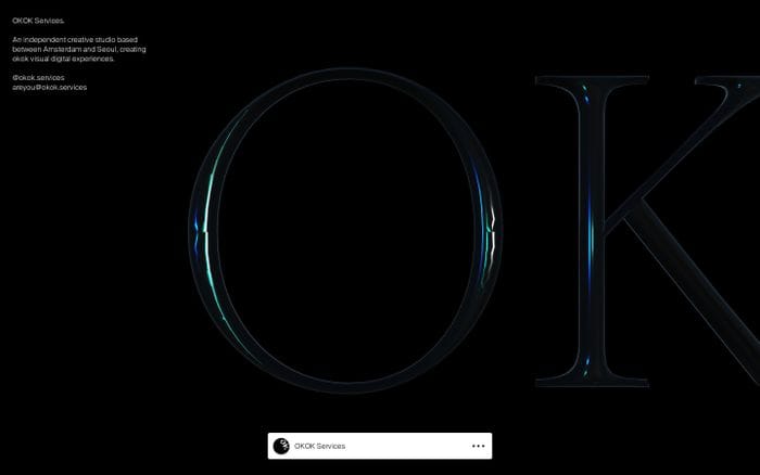 OKOK Services website preview