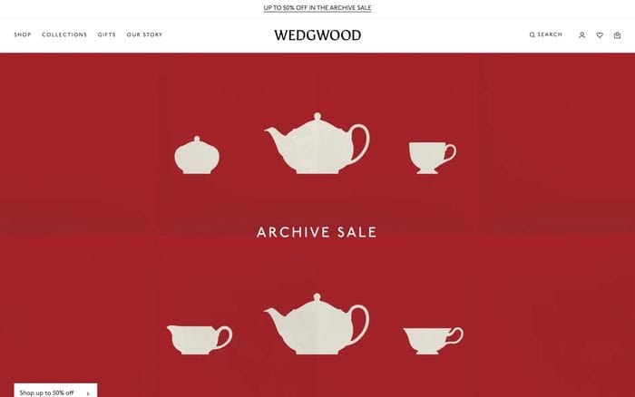 Wedgwood website preview