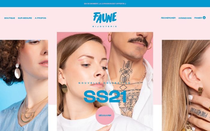 Faune, atelier bijouterie à Montpellier website preview
