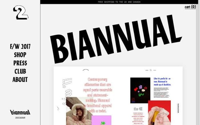 Biannual website preview