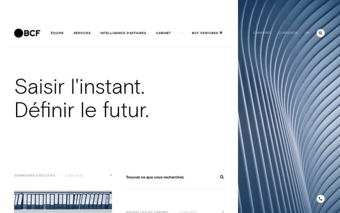 BCF Avocats d'affaires website preview