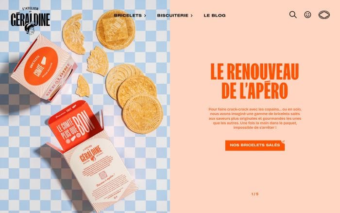 L'Atelier de Geraldine website preview