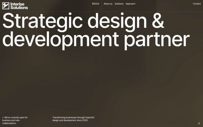 Interise Solutions website preview