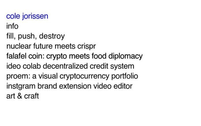 Colejorissen website preview