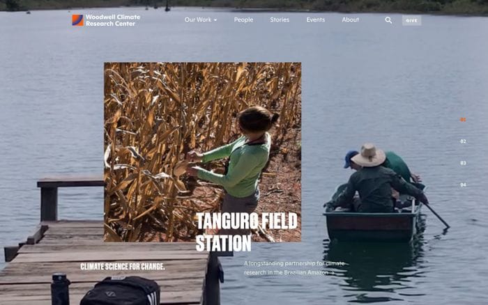 Woodwell Climate Research Center website preview