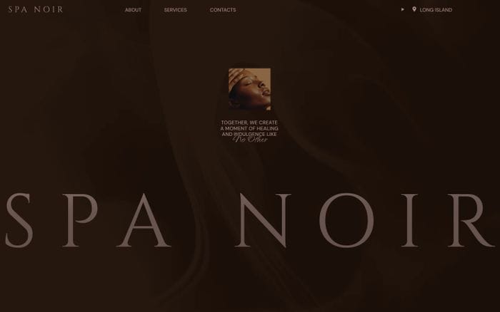 Spa Noir website preview