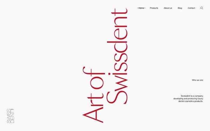 Swissdent website preview