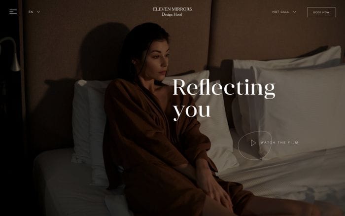 11 Mirrors Hotel website preview