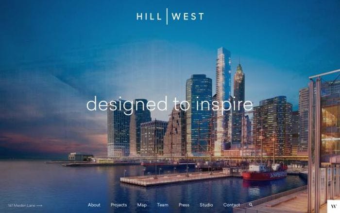Hillwest website preview