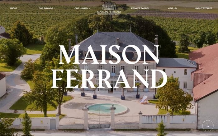 Maison Ferrand website preview