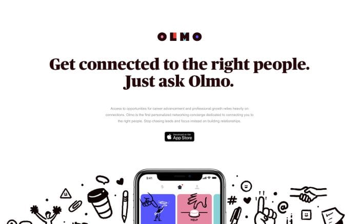 Olmo website preview