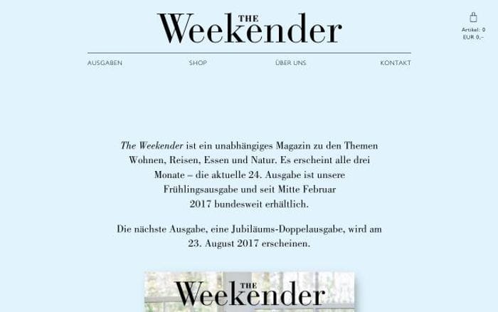 The-weekender website preview