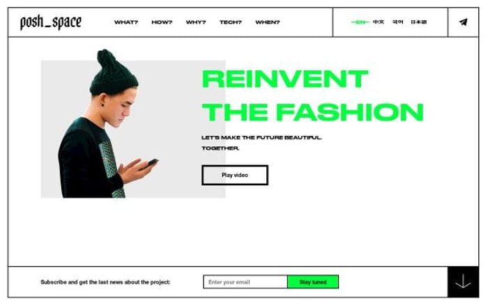 Posh website preview