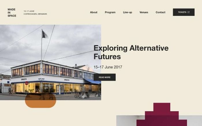 Madeinspace website preview