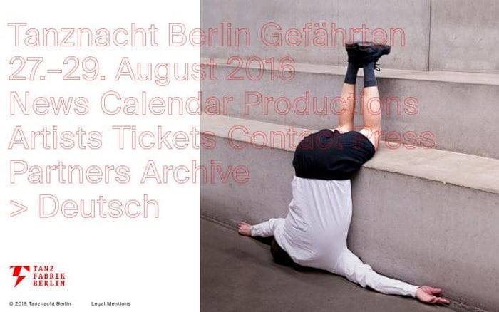 Tanznachtberlin website preview