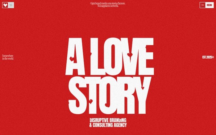 A Love Story website preview