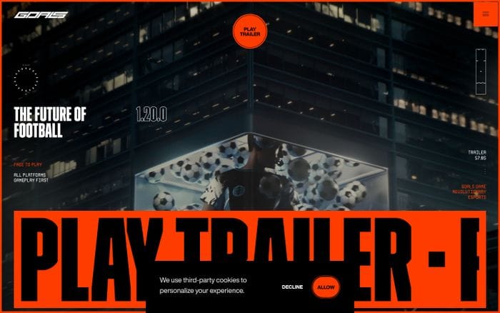 Goals website preview