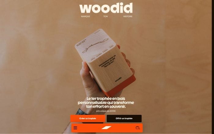 Woodid website preview
