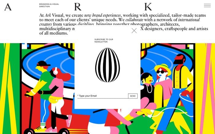 ARK Visual website preview