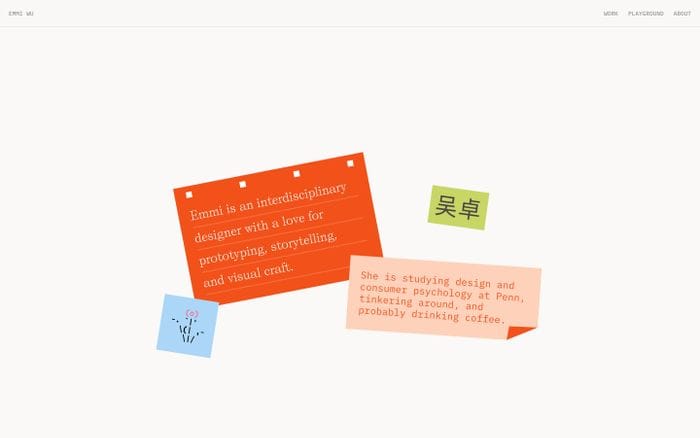 Emmi Wu website preview