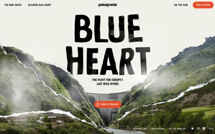 Patagonia website preview