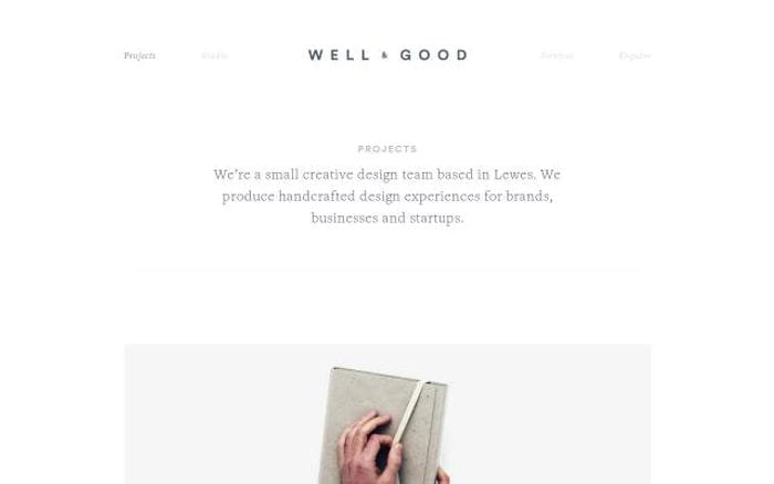 Wellandgood website preview