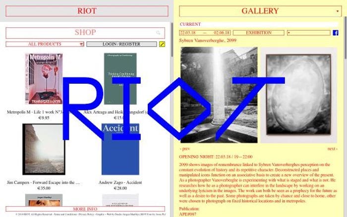 Riot-ghent website preview