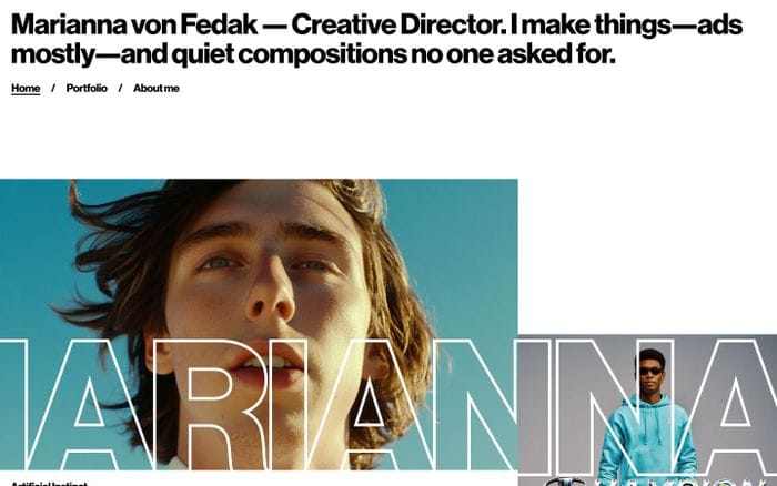 Marianna von Fedak website preview