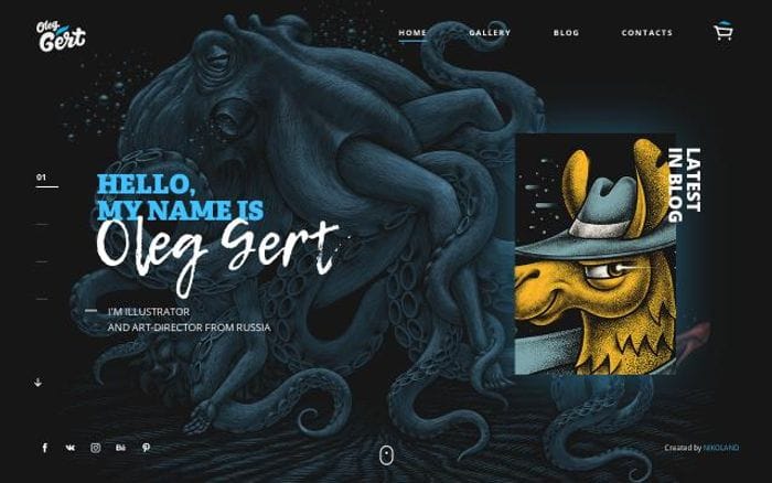 Oleggert website preview