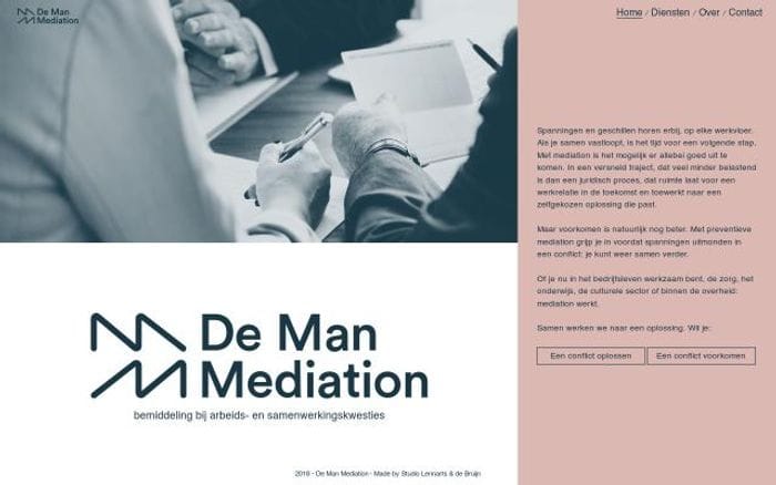 Demanmediation website preview