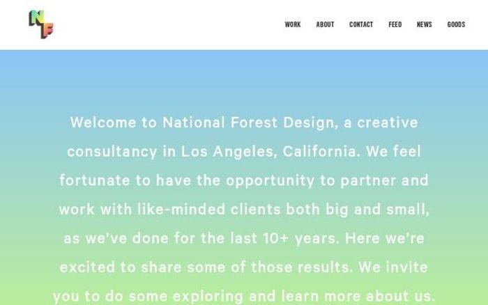 Nationalforest website preview