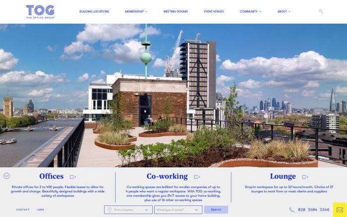 The office group website preview