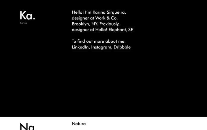 Karina Sirqueira website preview