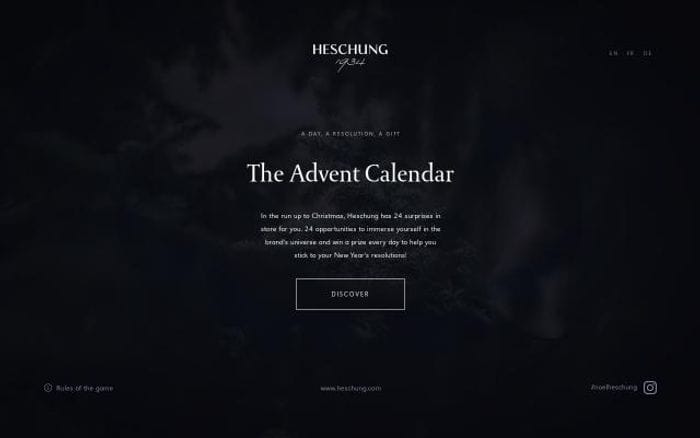 Heschung website preview