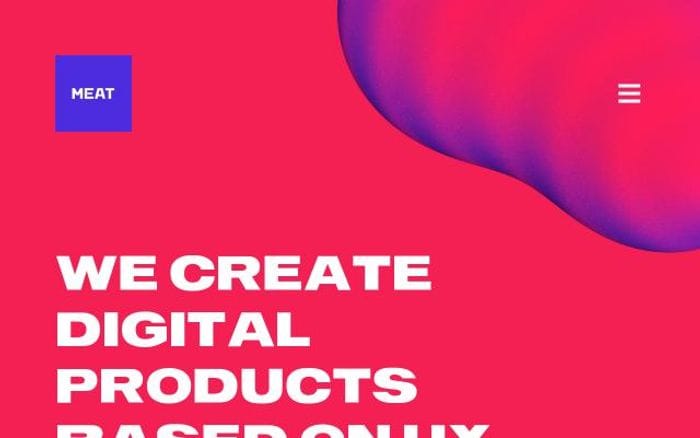 Meat website preview