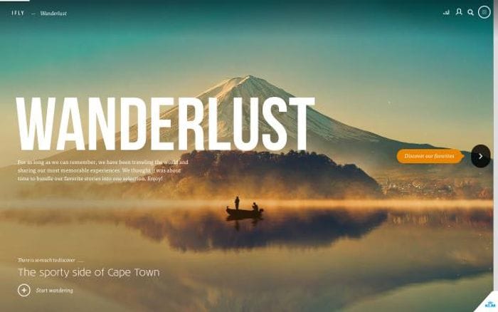 Iflymagazine website preview