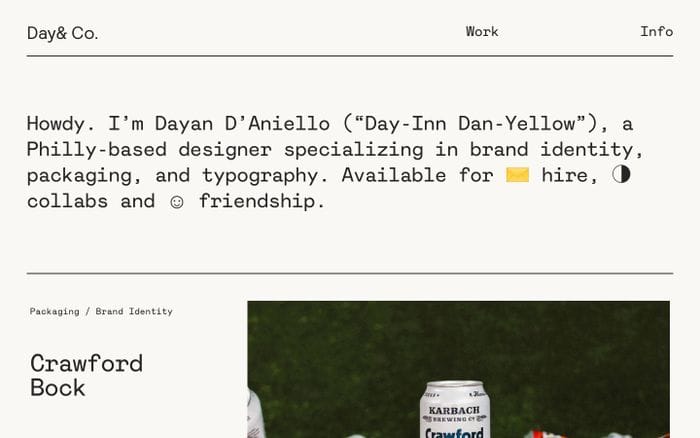 Day& Co. website preview