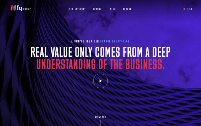 Nfq Group website preview