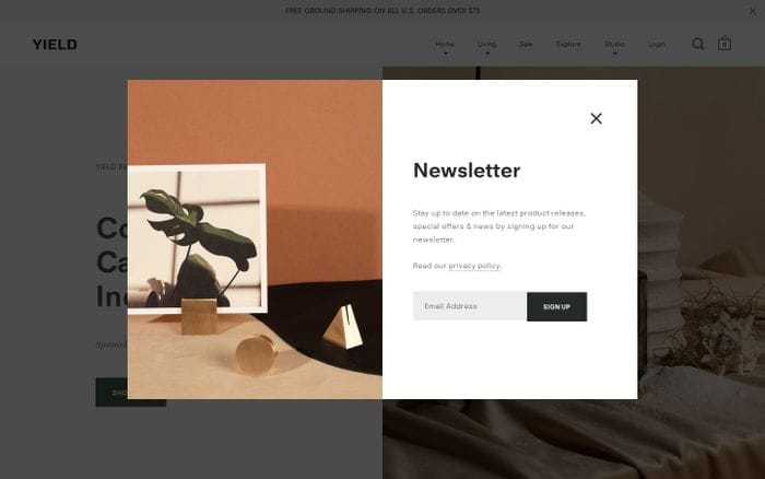 YIELD – YIELD website preview