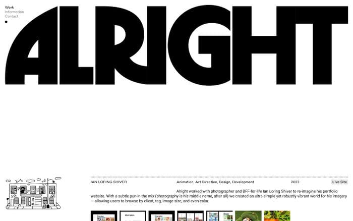 Alright Studio website preview