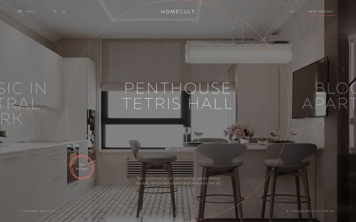 Homecult website preview