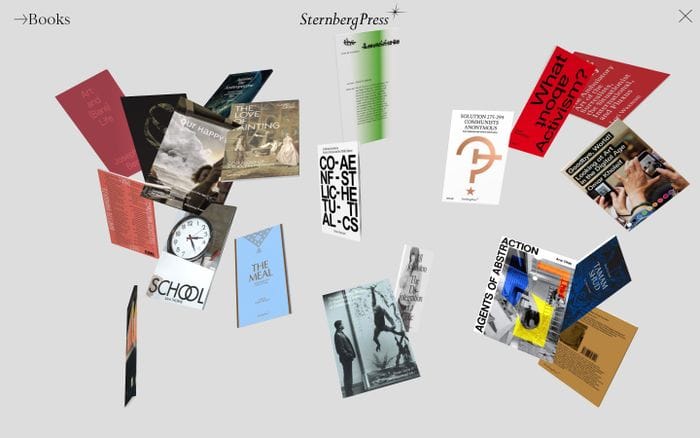 Sternberg Press website preview