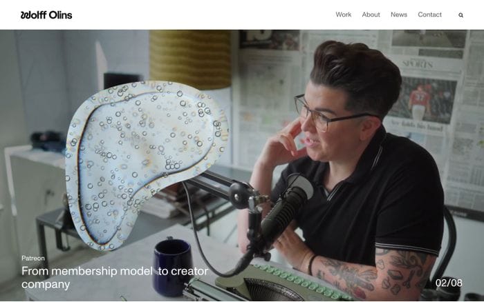 Wolff Olins website preview