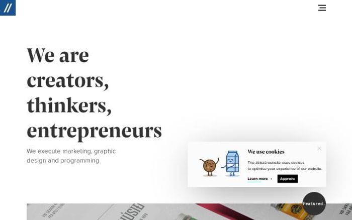 Jokula website preview