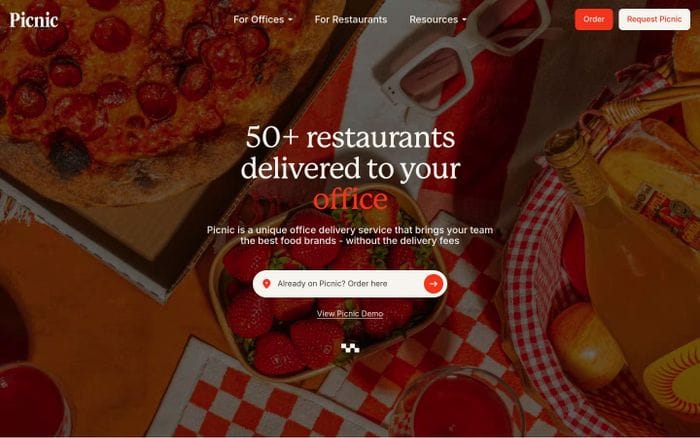Picnic website preview